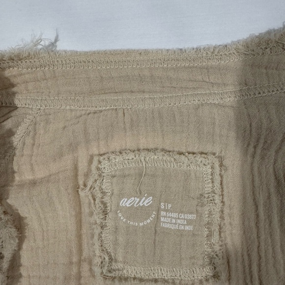 Aerie Womens Pool to Party Gauzy Muslin Oversized Coverup Top; Never Worn - Picture 5 of 5